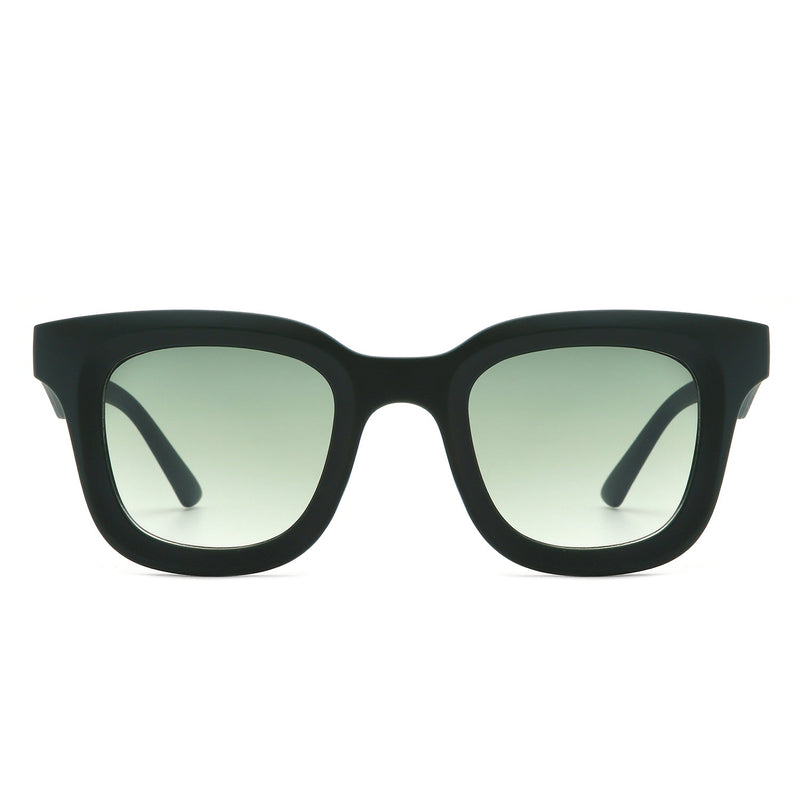 Lustrous - Square Retro 90s Tinted Vintage Fashion Sunglasses-6