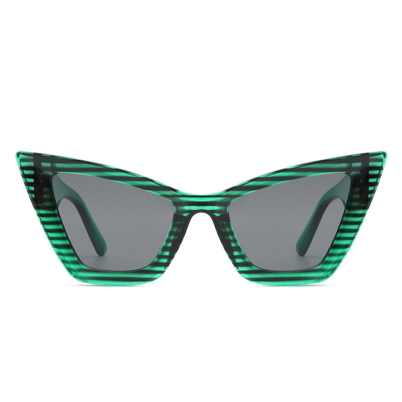 Stardaze - Square Retro Fashion High Pointed Cat Eye Sunglasses-9