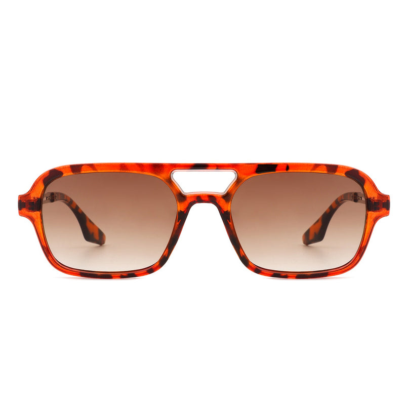 Candorae - Retro Square Brow-Bar Fashion Aviator Style Vintage Sunglasses-1