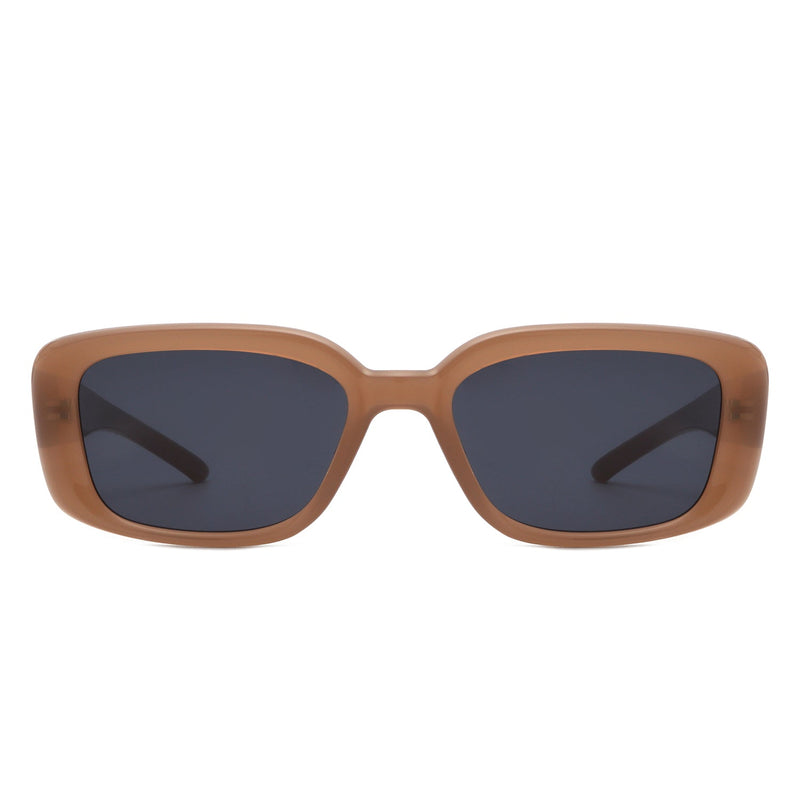Azurette - Rectangle Retro Flat Top Vintage Inspired Square Sunglasses-6