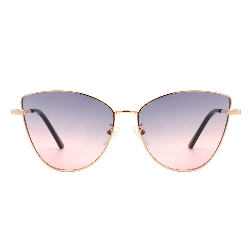 Aurorion - Women Oversize Large Retro Cat Eye Fashion Sunglasses-6