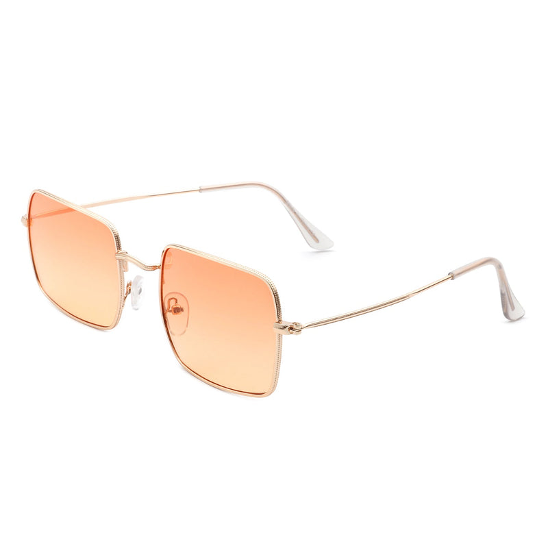 Unityful - Classic Metal Square Tinted Fashion Rectangle Sunglasses-7