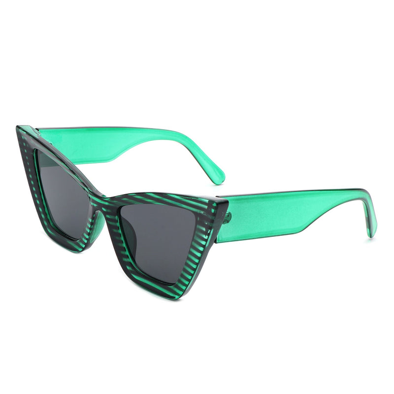 Stardaze - Square Retro Fashion High Pointed Cat Eye Sunglasses-8