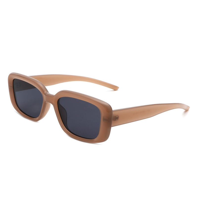 Azurette - Rectangle Retro Flat Top Vintage Inspired Square Sunglasses-7
