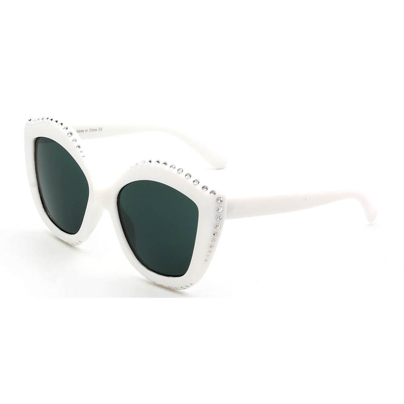 ANGOLA | Women Oversized Round Cat Eye Fashion Sunglasses-6