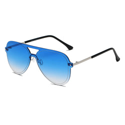 BELFAST | Unisex Flat Single Lens Aviator Fashion Sunglasses-0