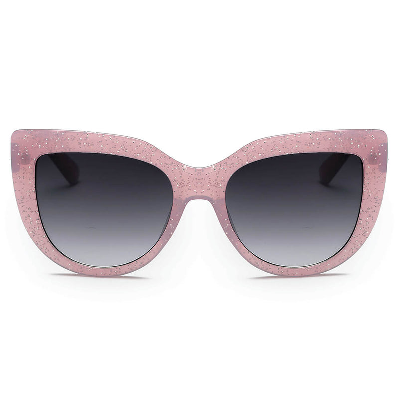HELSINKI | Women Round Cat Eye Oversized Fashion Sunglasses-7