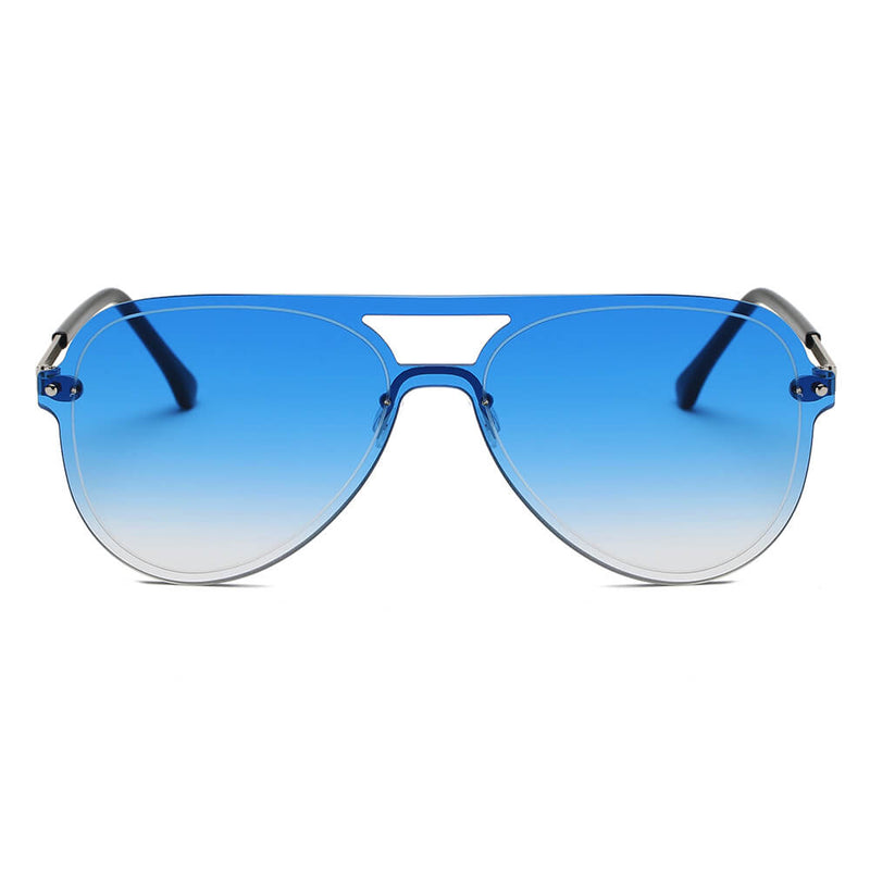 BELFAST | Unisex Flat Single Lens Aviator Fashion Sunglasses-1