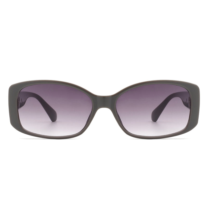 Fantasie - Rectangular Narrow Retro Tinted Fashion Square Sunglasses-1