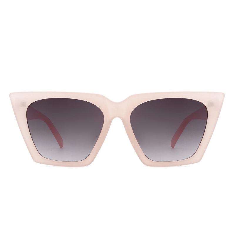 Flarebit - Women Cat Eye Retro Oversize Fashion Square Sunglasses-8