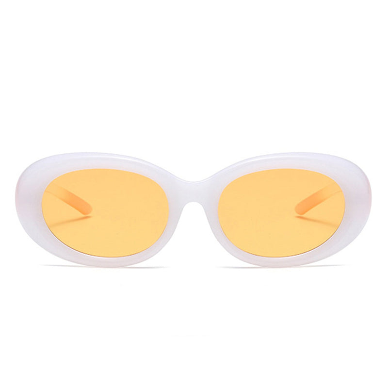 Mysticor - Oval Retro 90s Round Tinted Clout Goggles Sunglasses-8