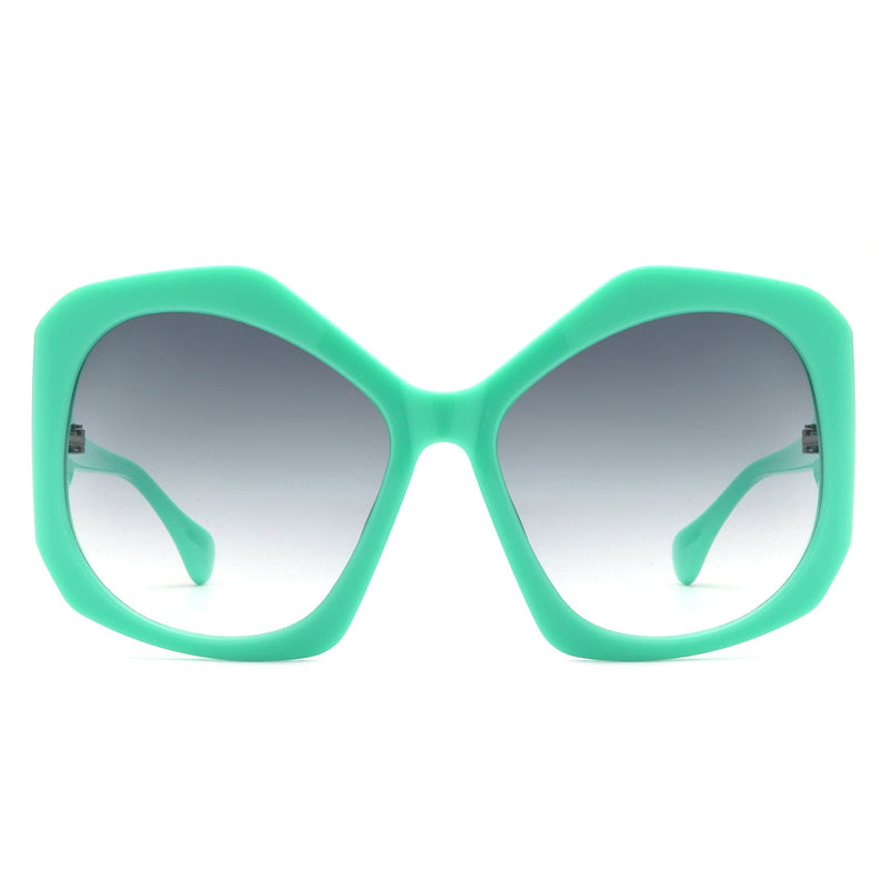 Wyntern - Women Oversize Geometric Large Fashion Square Sunglasses-8