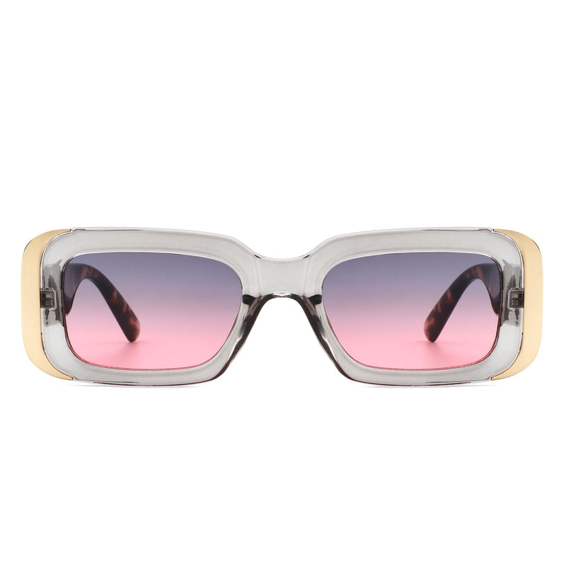 Quixotic - Rectangle Narrow Fashion Tinted Square Sunglasses-1
