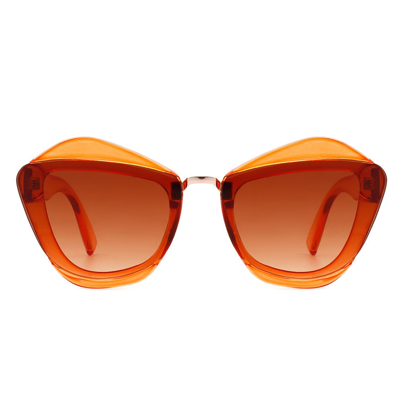 Infernia - Women Square Fashion Irregular Cat Eye Sunglasses-9