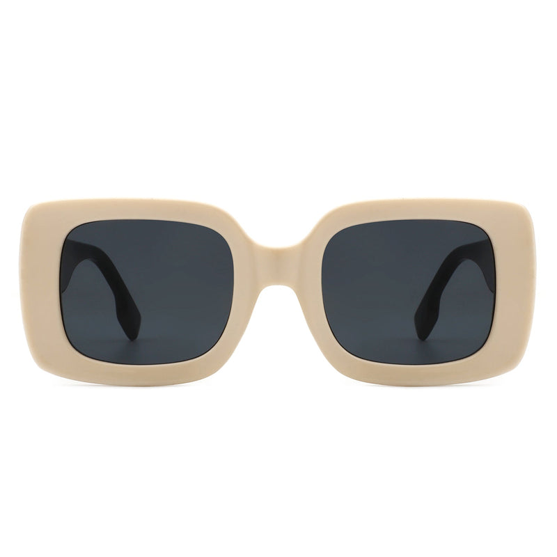 Jadestone - Square Retro Flat Top Fashion Sunglasses-1