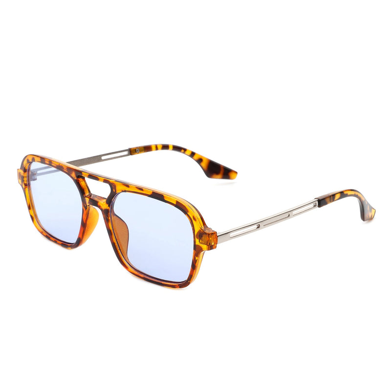 Candorae - Retro Square Brow-Bar Fashion Aviator Style Vintage Sunglasses-9
