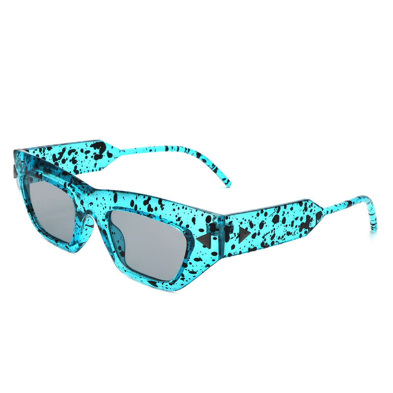 Oceanlux - Women Fashion Square Chunky Retro Chic Cat Eye Sunglasses-4