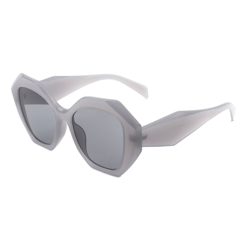 Crystalx - Women Geometric Retro Polygon Square Fashion Sunglasses-9