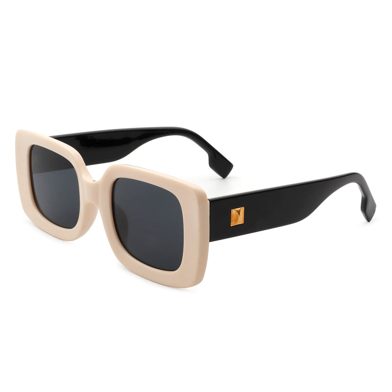 Jadestone - Square Retro Flat Top Fashion Sunglasses-0