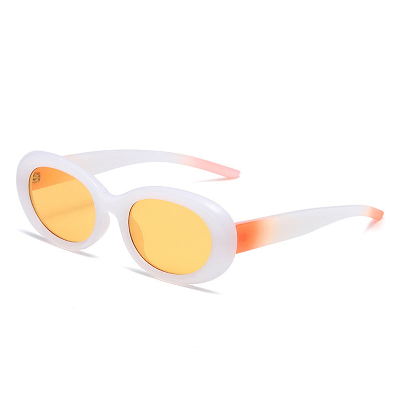 Mysticor - Oval Retro 90s Round Tinted Clout Goggles Sunglasses-9