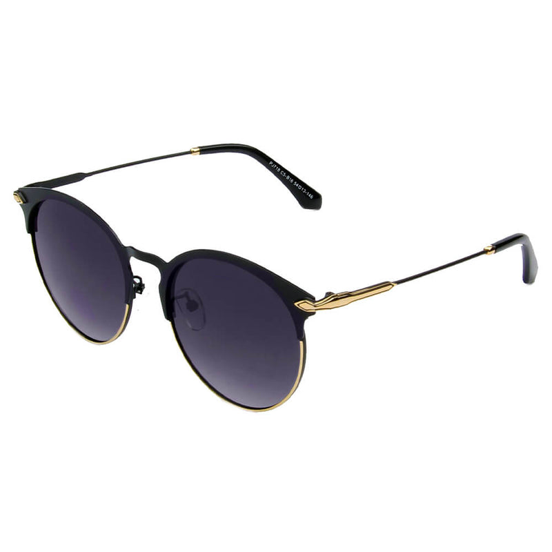 VILLARROBLEDO | Women Round Horn Rim Style Polarized Sunglasses-1