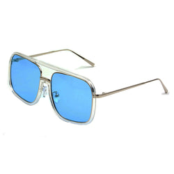 MAGNA | Oversized Pillowed Square Fashion Rim Aviator Design Sunglasses-0