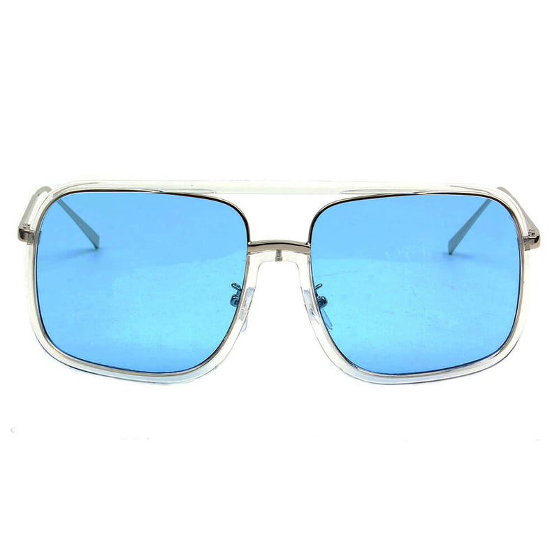 MAGNA | Oversized Pillowed Square Fashion Rim Aviator Design Sunglasses-1