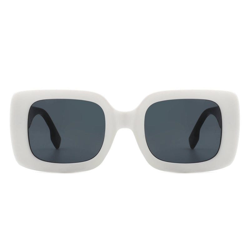 Jadestone - Square Retro Flat Top Fashion Sunglasses-11