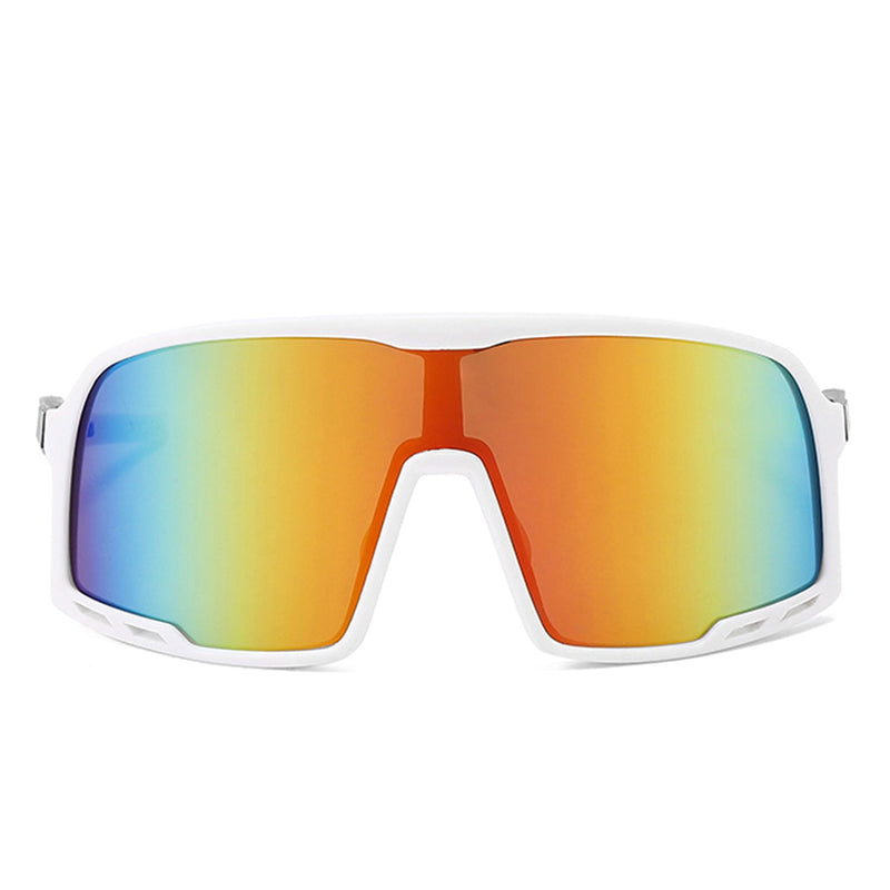 Morrigan - Square Oversize Sport Wrap Around Mirrored Sunglasses-11