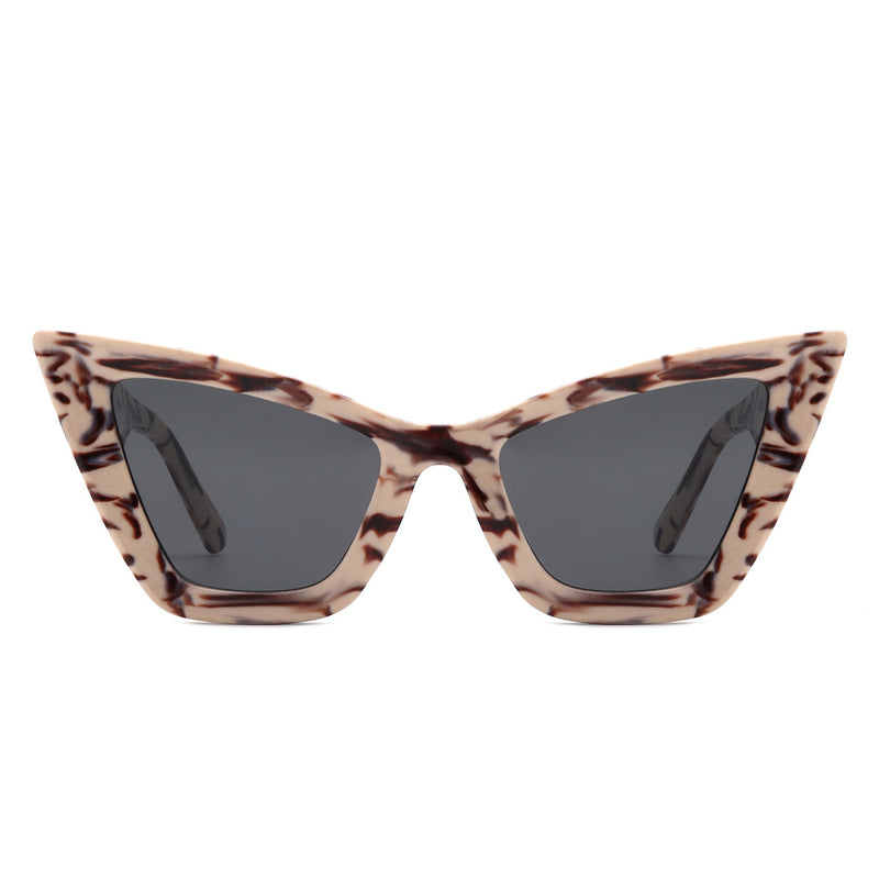 Stardaze - Square Retro Fashion High Pointed Cat Eye Sunglasses-1