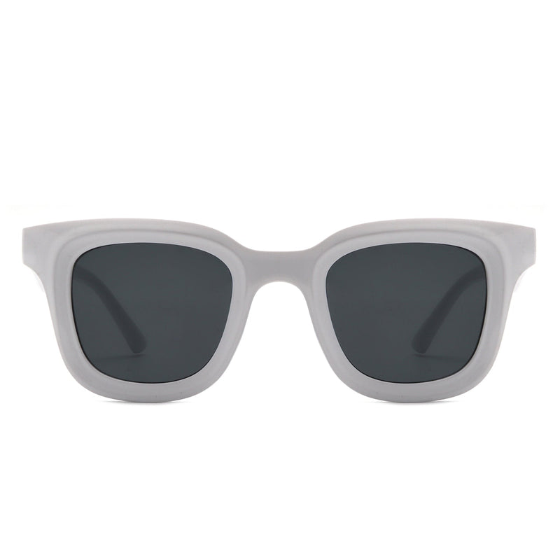 Lustrous - Square Retro 90s Tinted Vintage Fashion Sunglasses-10