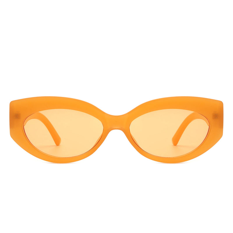 Moonfury - Oval Retro Tinted Fashion Round Cat Eye Sunglasses-11