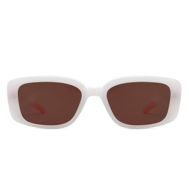 Azurette - Rectangle Retro Flat Top Vintage Inspired Square Sunglasses-10