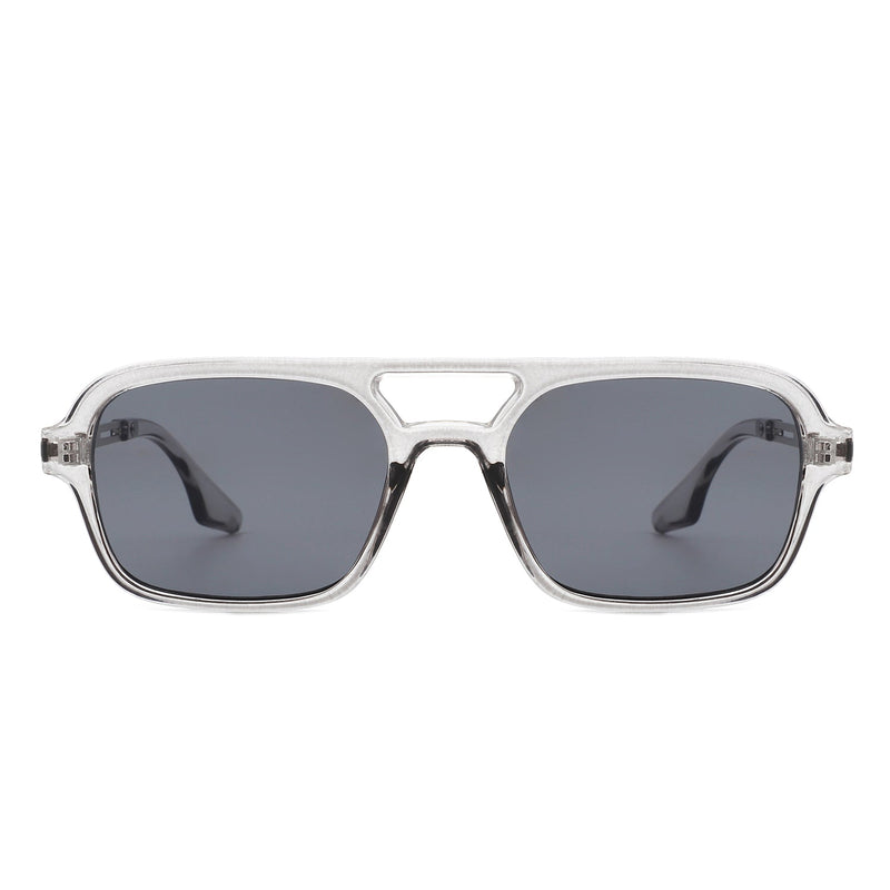 Candorae - Retro Square Brow-Bar Fashion Aviator Style Vintage Sunglasses-10