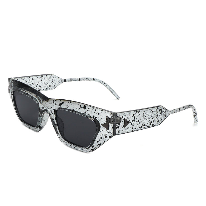 Oceanlux - Women Fashion Square Chunky Retro Chic Cat Eye Sunglasses-0
