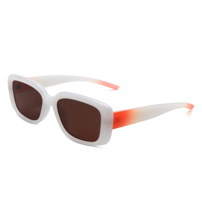 Azurette - Rectangle Retro Flat Top Vintage Inspired Square Sunglasses-11