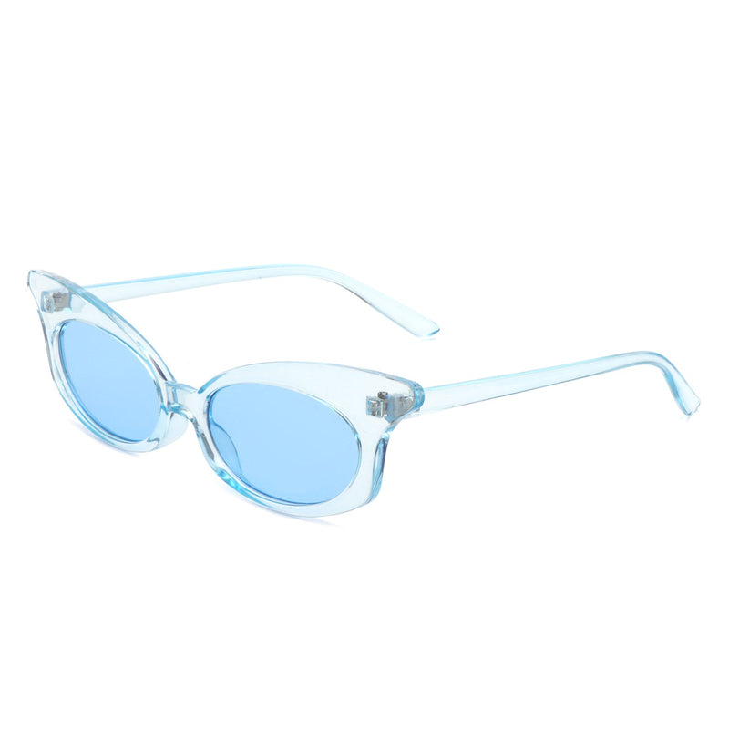 Tadiance - Women Chic Fashion Narrow Oval Butterfly Shape Cat Eye Sunglasses-10