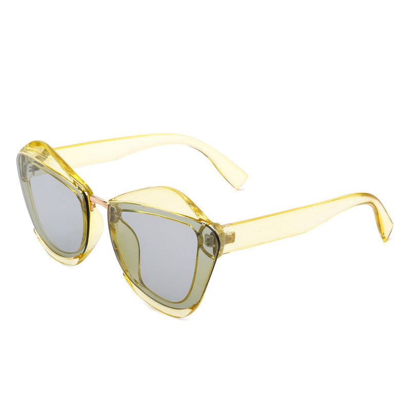 Infernia - Women Square Fashion Irregular Cat Eye Sunglasses-10