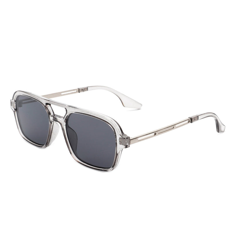 Candorae - Retro Square Brow-Bar Fashion Aviator Style Vintage Sunglasses-11