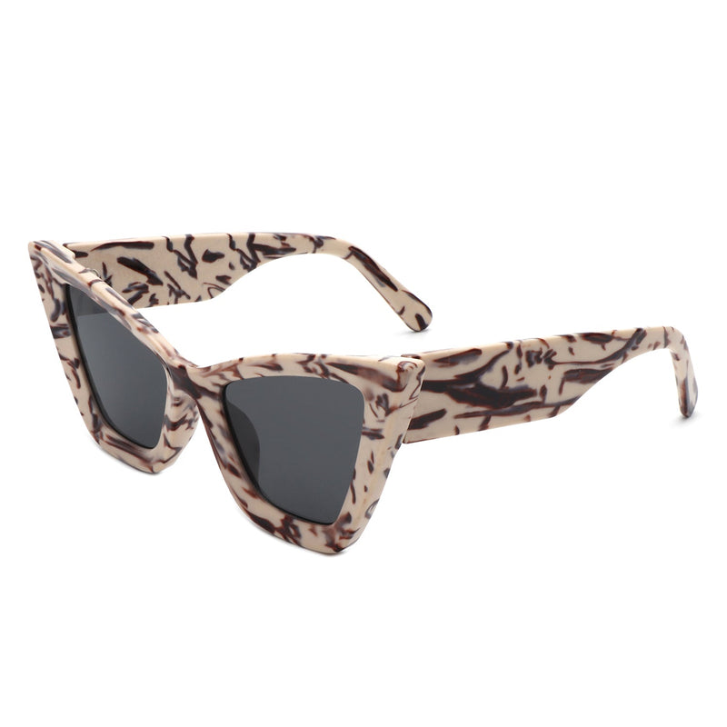 Stardaze - Square Retro Fashion High Pointed Cat Eye Sunglasses-0