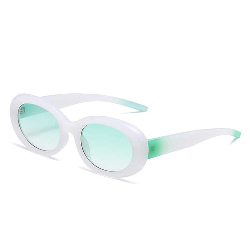Mysticor - Oval Retro 90s Round Tinted Clout Goggles Sunglasses-11
