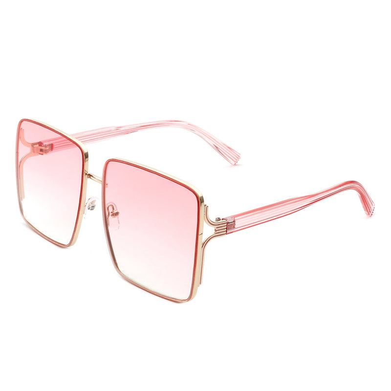 Evangely - Classic Square Tinted Fashion Oversize Women Sunglasses-11