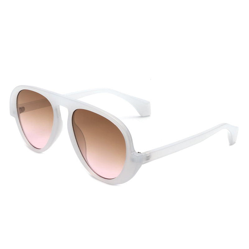 Twinklez - Futuristic Fashion Chunky Vintage Inspired Aviator Sunglasses-13