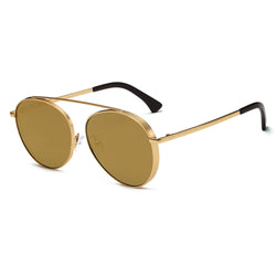 BETHEL | Retro Mirrored Lens Teardrop Aviator Sunglasses-0