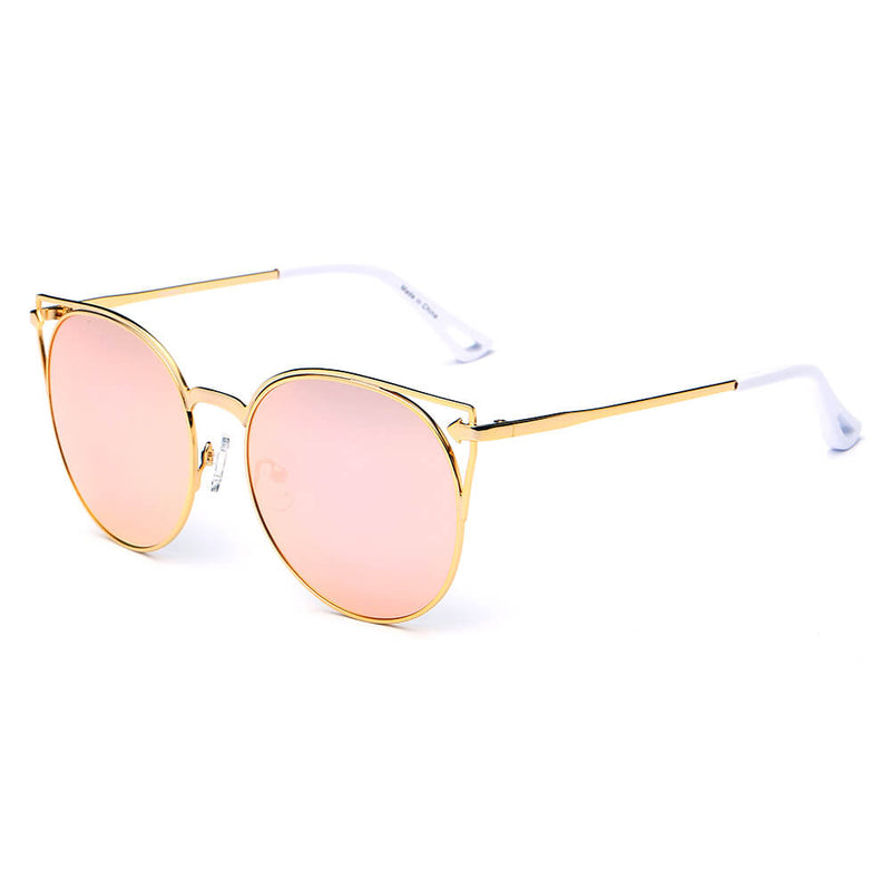 CLAYTON | Women Round Petite Cat Eye Sunglasses Circle-0