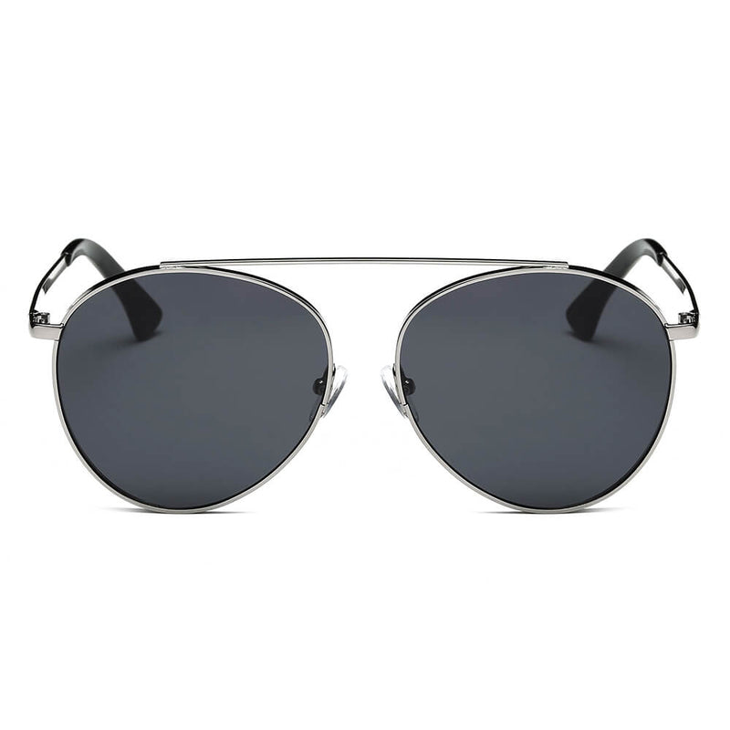 BETHEL | Retro Mirrored Lens Teardrop Aviator Sunglasses-7