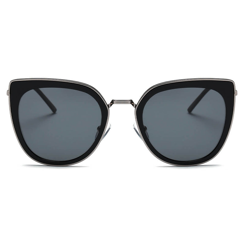SASKIA | Women Polarized Cat Eye Fashion Rim Sunglasses-1