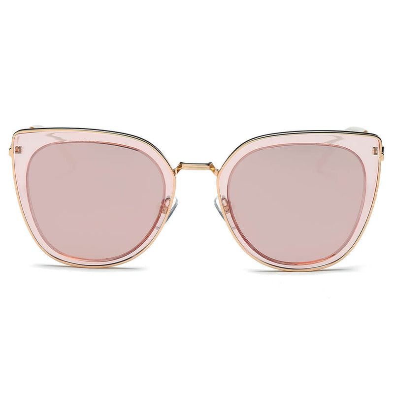SASKIA | Women Polarized Cat Eye Fashion Rim Sunglasses-7