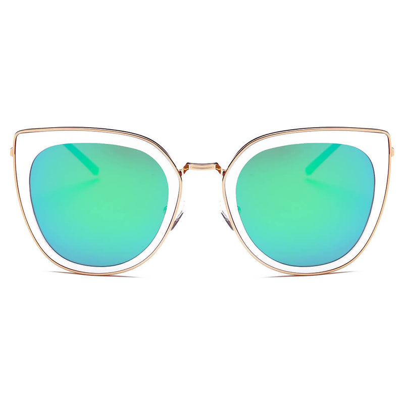 SASKIA | Women Polarized Cat Eye Fashion Rim Sunglasses-9
