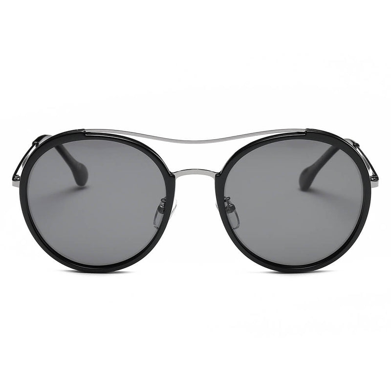 EMPORIA | Retro Polarized Lens Circle Round Sunglasses-14
